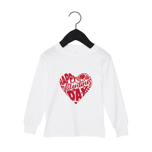 Happy Valentine's Day Toddler Long Sleeve