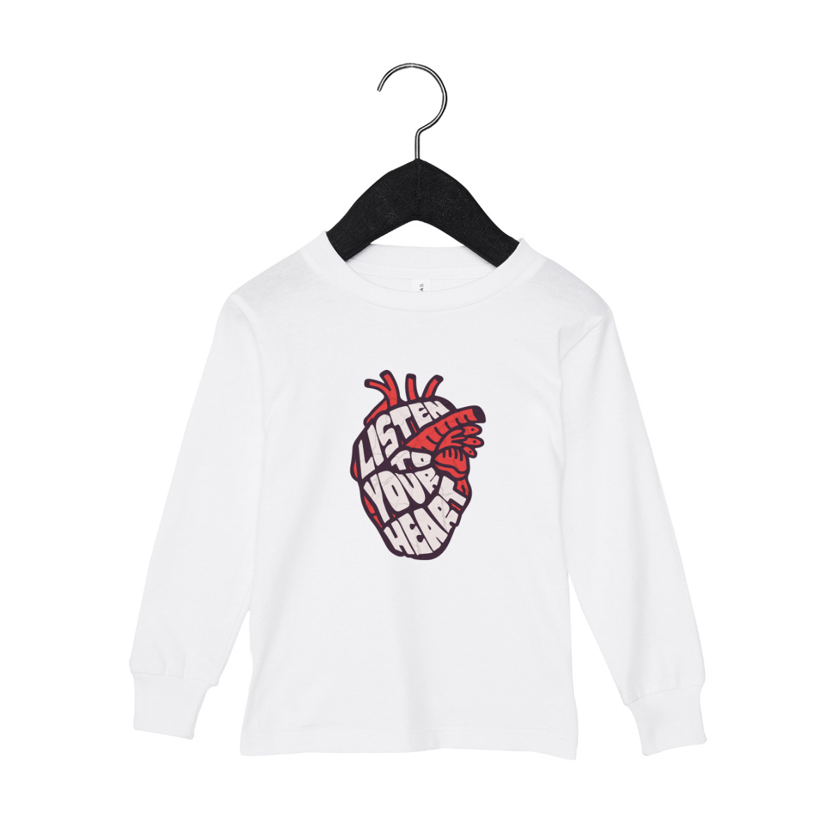 Listen To Your Heart Toddler Long Sleeve