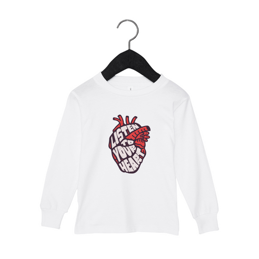 Listen To Your Heart Toddler Long Sleeve