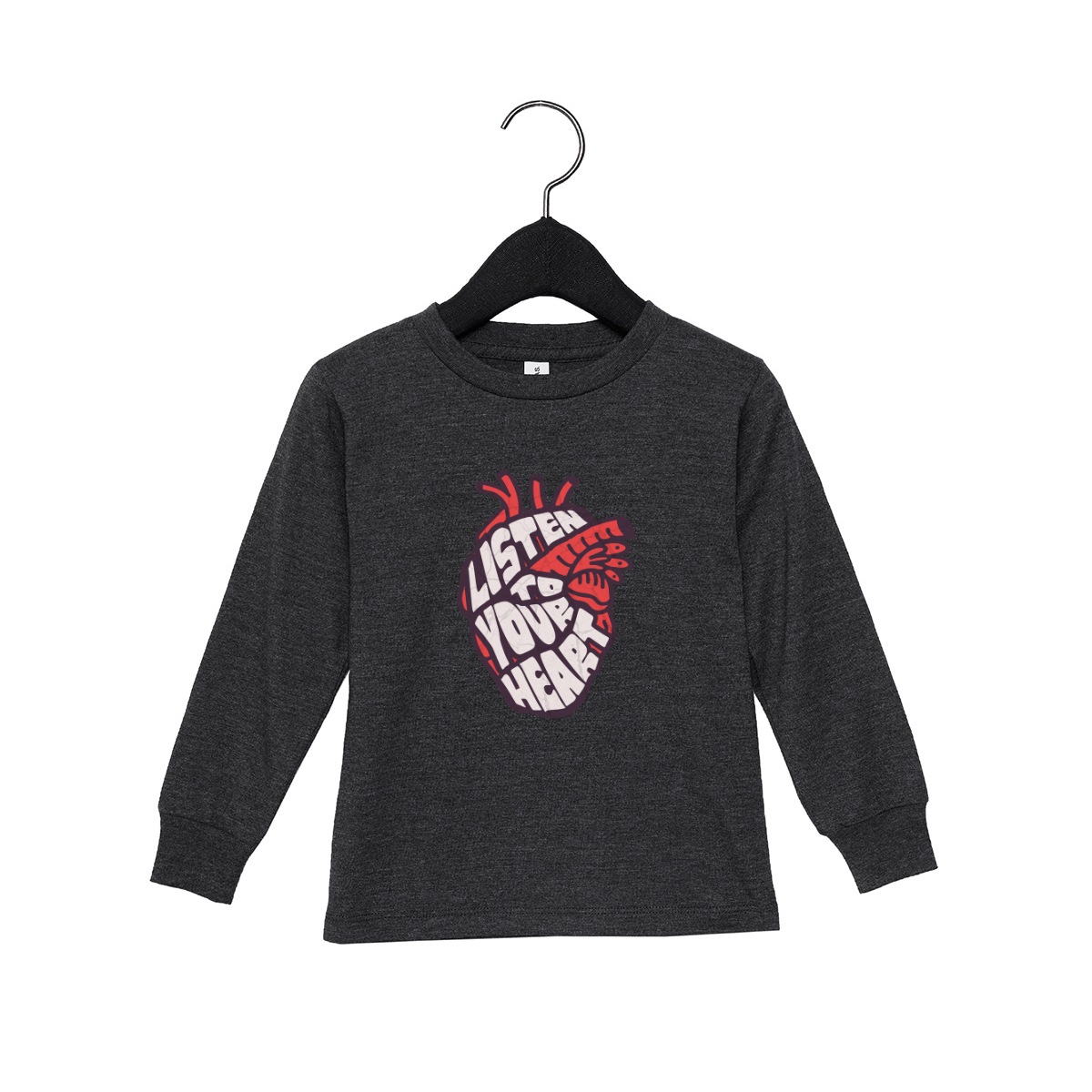 Listen To Your Heart Toddler Long Sleeve