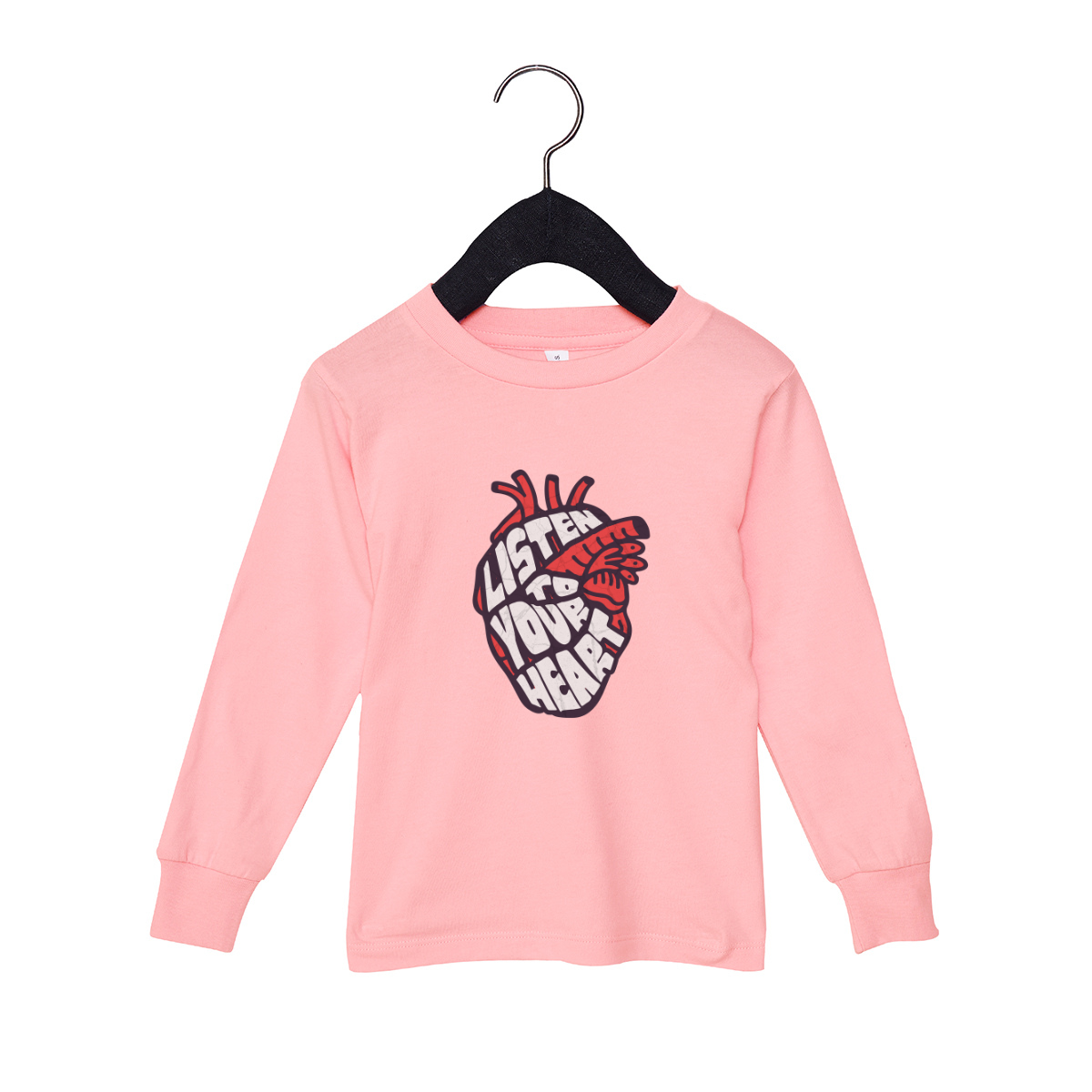 Listen To Your Heart Toddler Long Sleeve