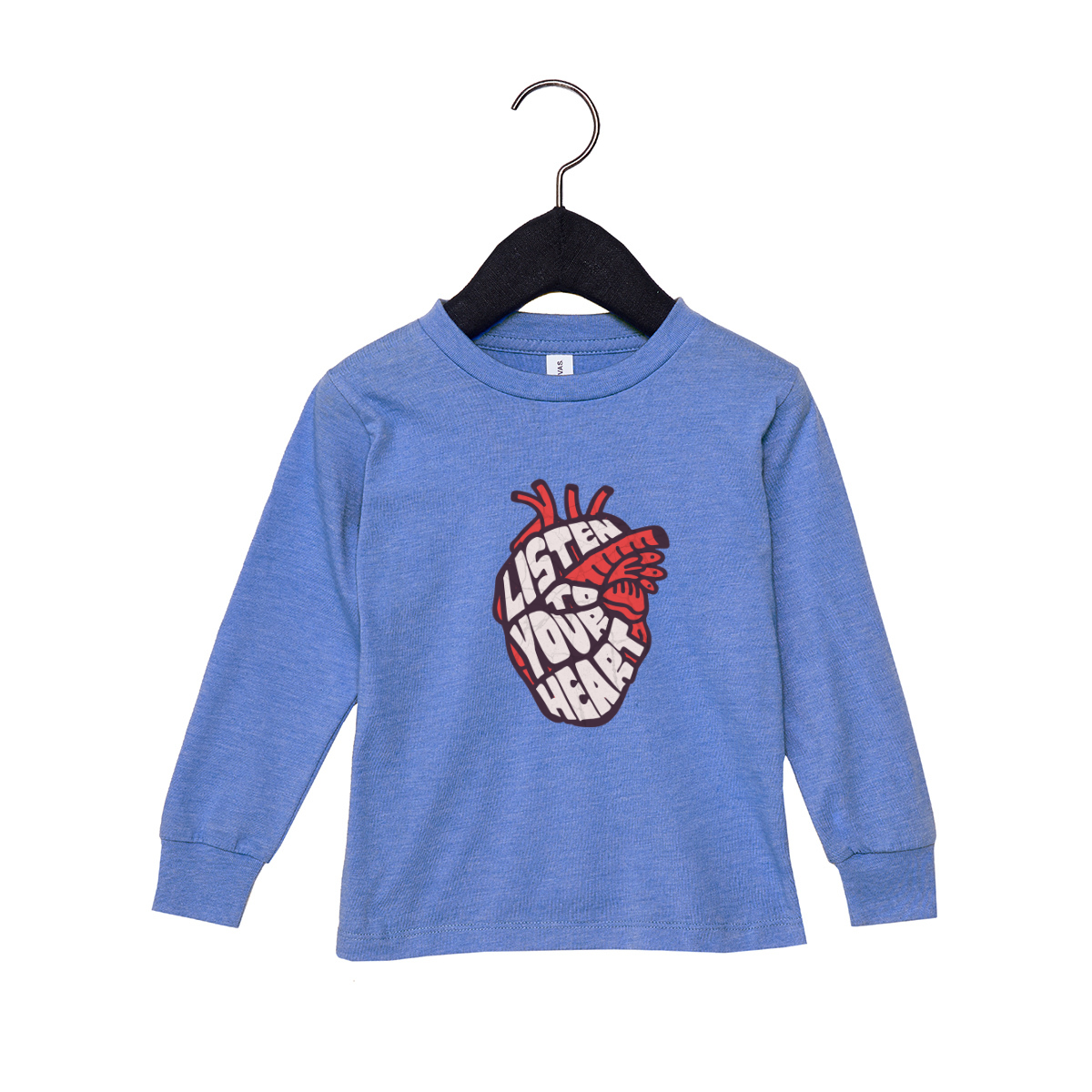 Listen To Your Heart Toddler Long Sleeve