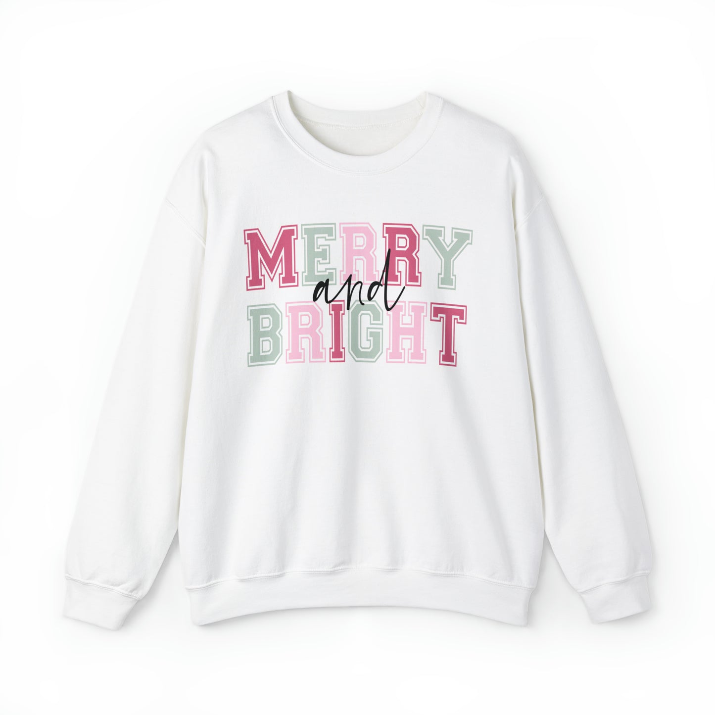 Merry And Bright Adult Sweatshirt