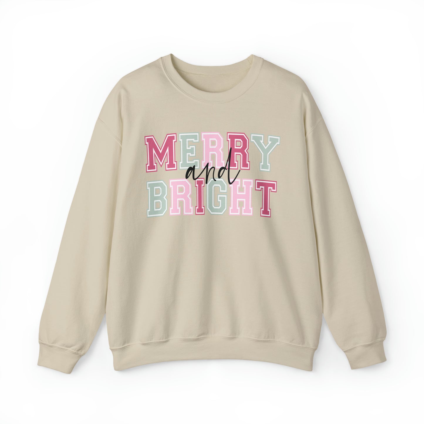 Merry And Bright Adult Sweatshirt