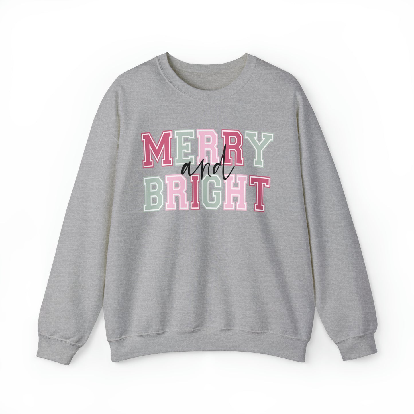 Merry And Bright Adult Sweatshirt