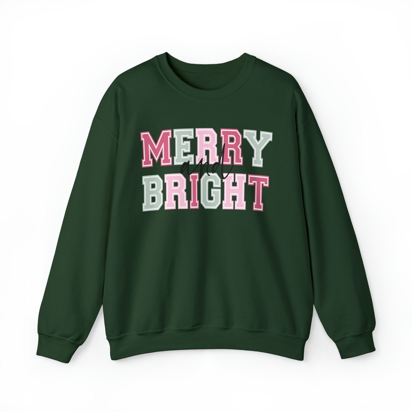 Merry And Bright Adult Sweatshirt