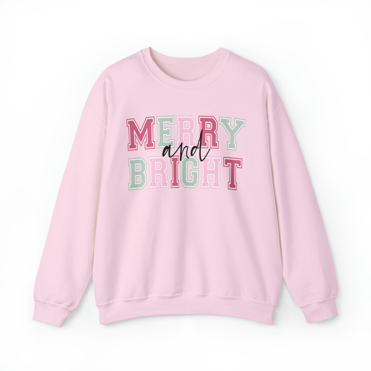 Merry And Bright Adult Sweatshirt