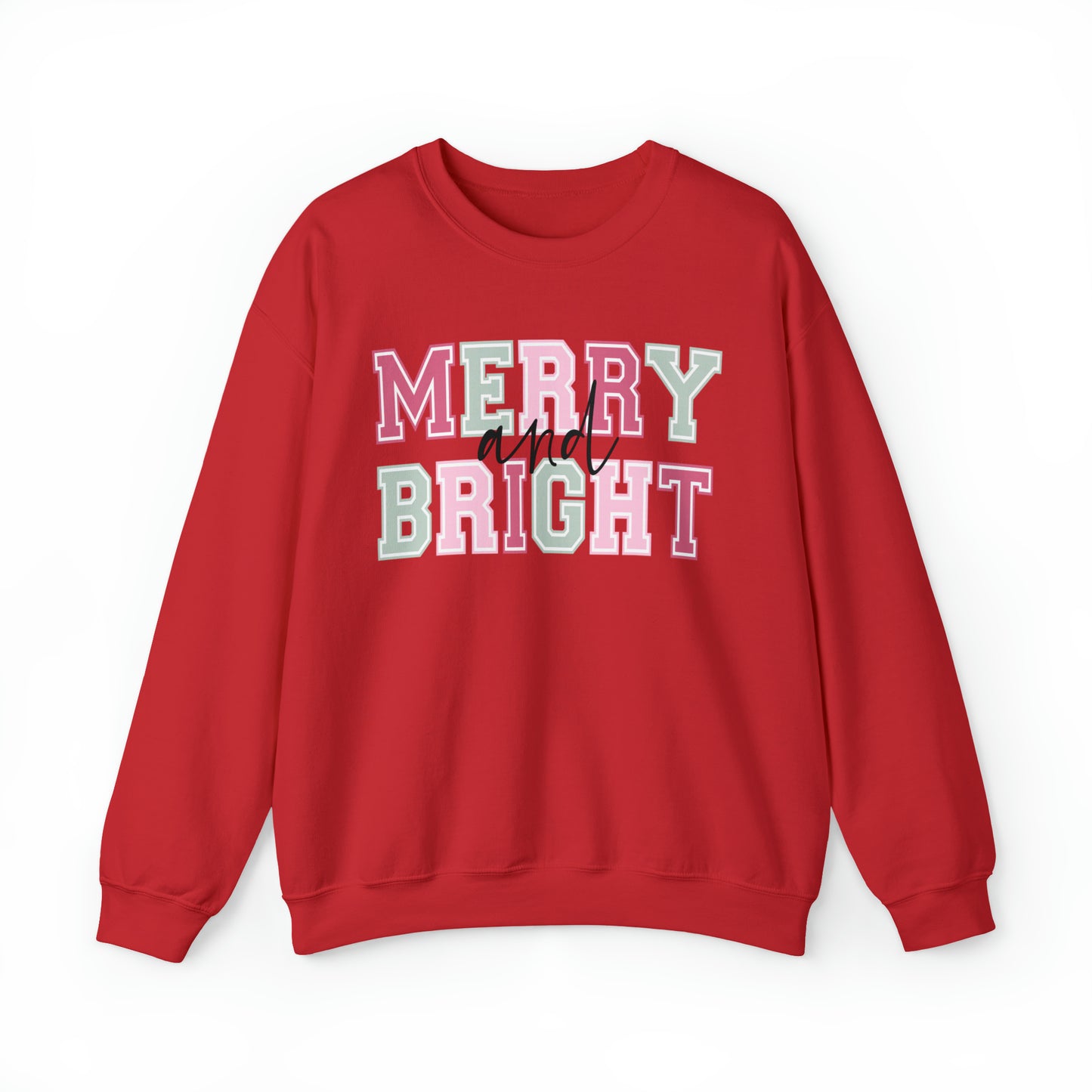 Merry And Bright Adult Sweatshirt