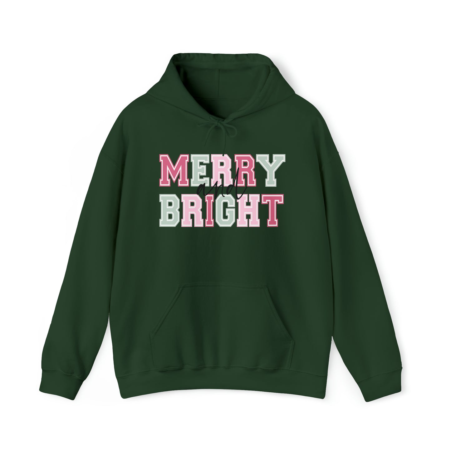 Merry And Bright Adult Hoodie