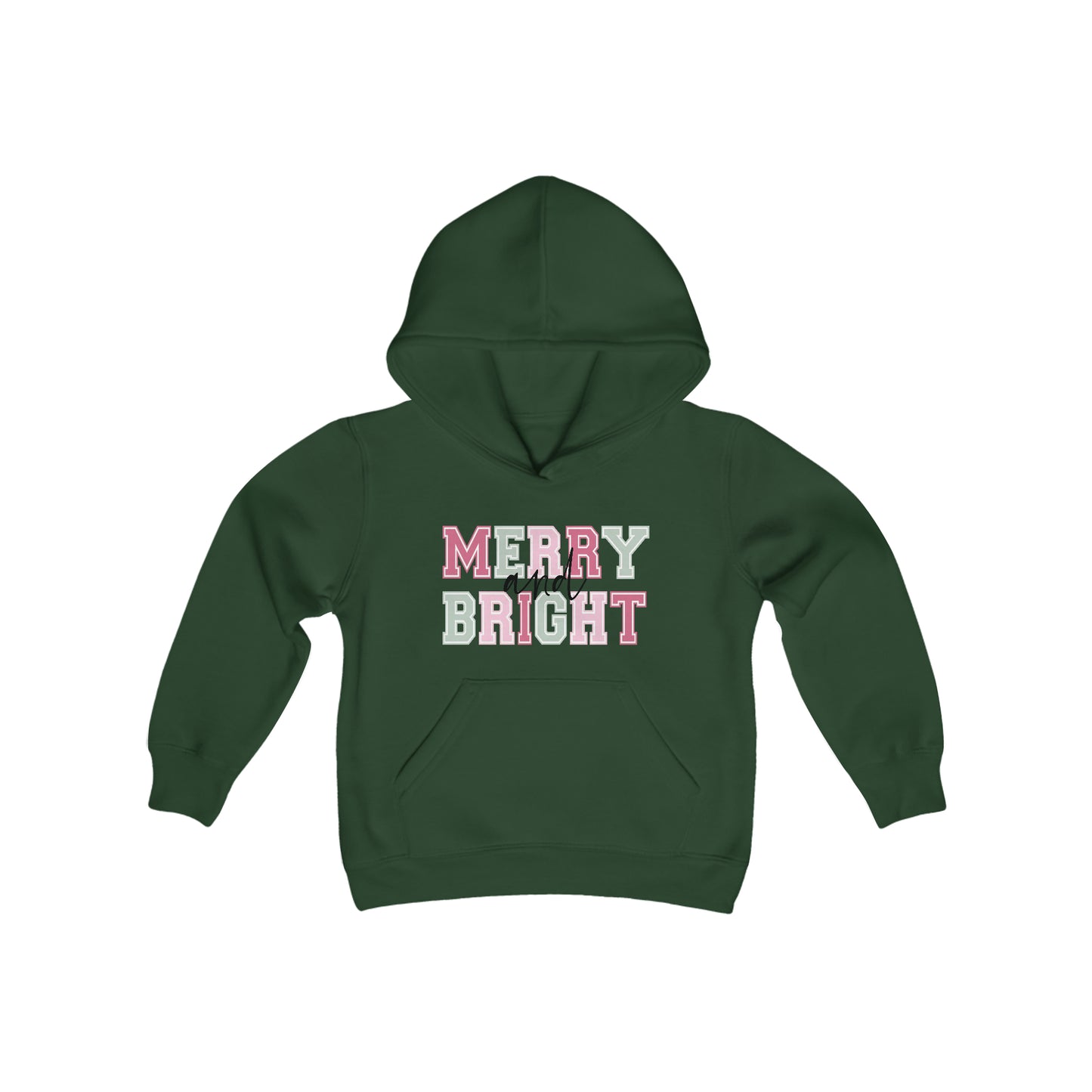 Merry and Bright Youth Hoodie