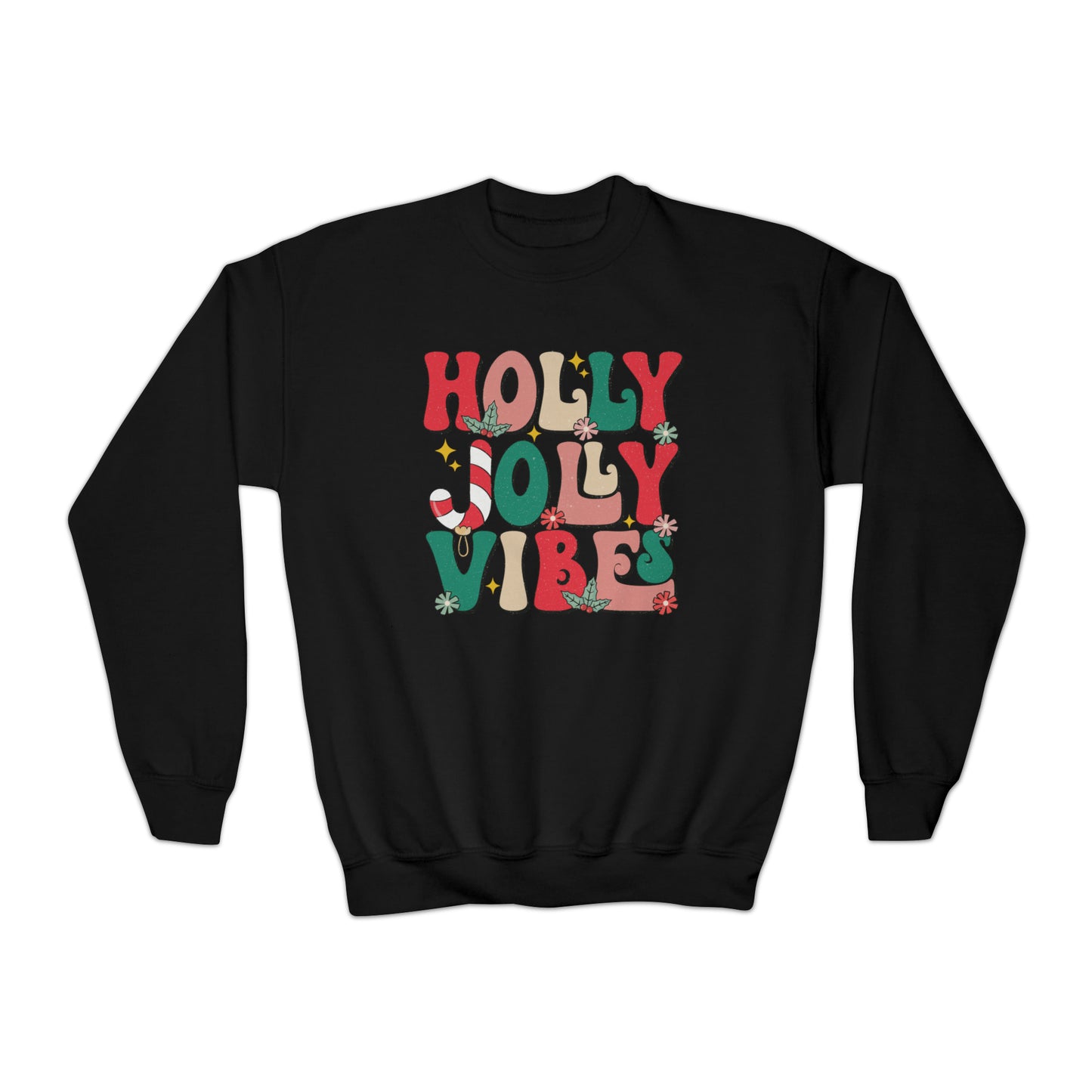 Holly Jolly Vibes Youth Sweatshirt