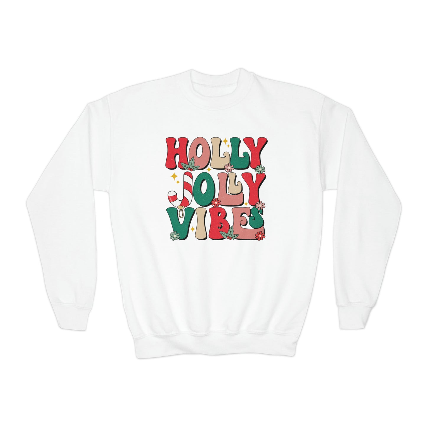 Holly Jolly Vibes Youth Sweatshirt