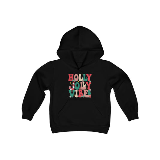 Holly Jolly Vibes Youth Hoodie