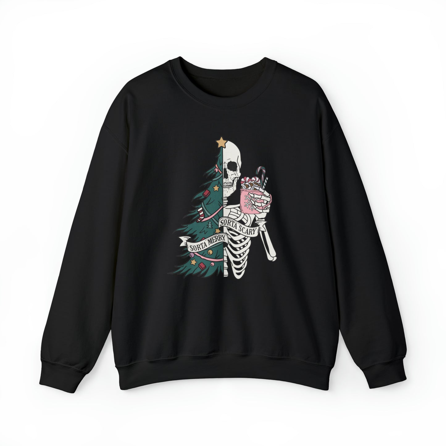 Sorta Merry Sorta Scary Adult Sweatshirt