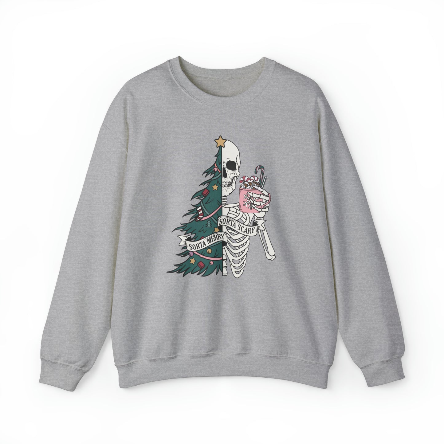 Sorta Merry Sorta Scary Adult Sweatshirt