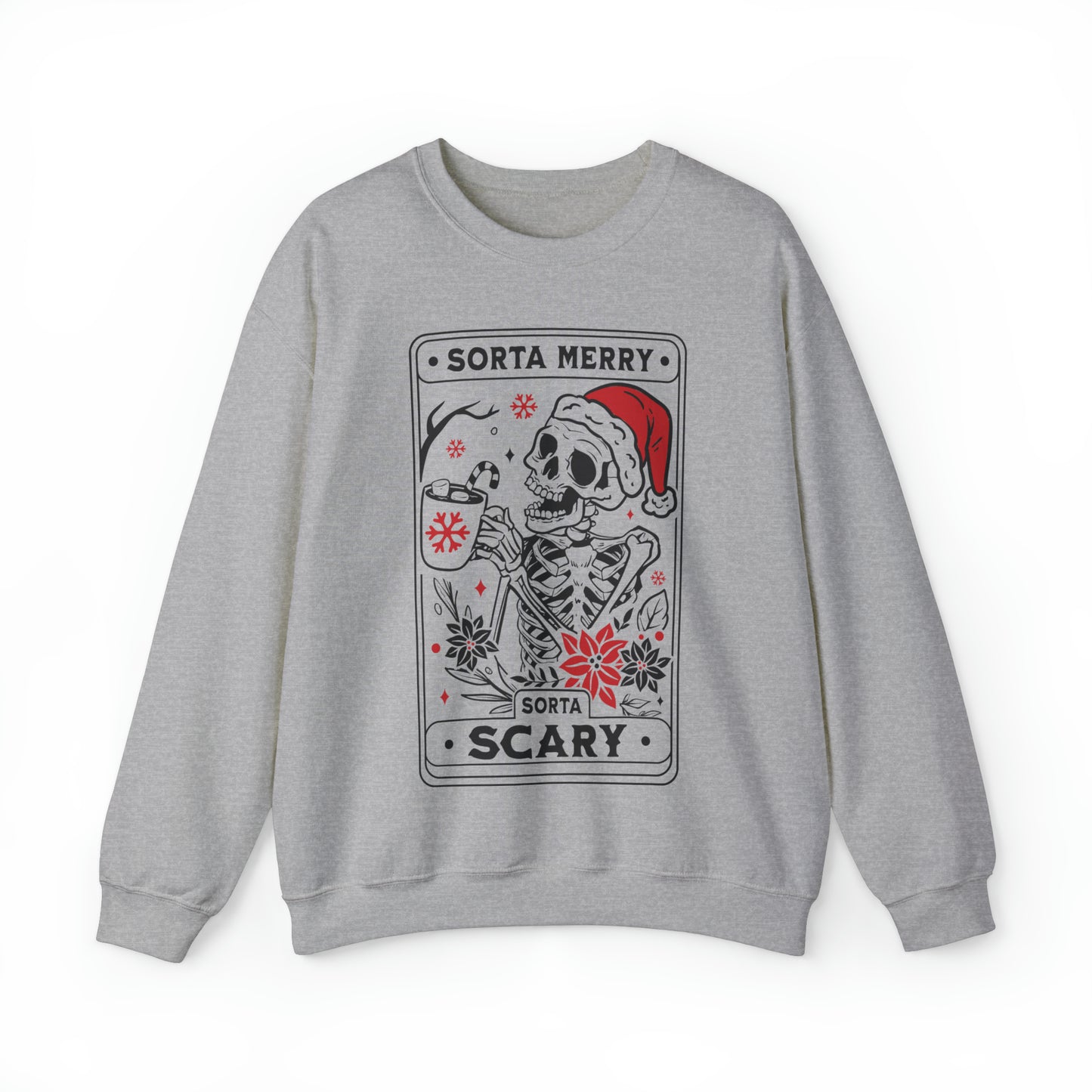 Sorta Merry Sorta Scary Tarot Card Adult Sweatshirt