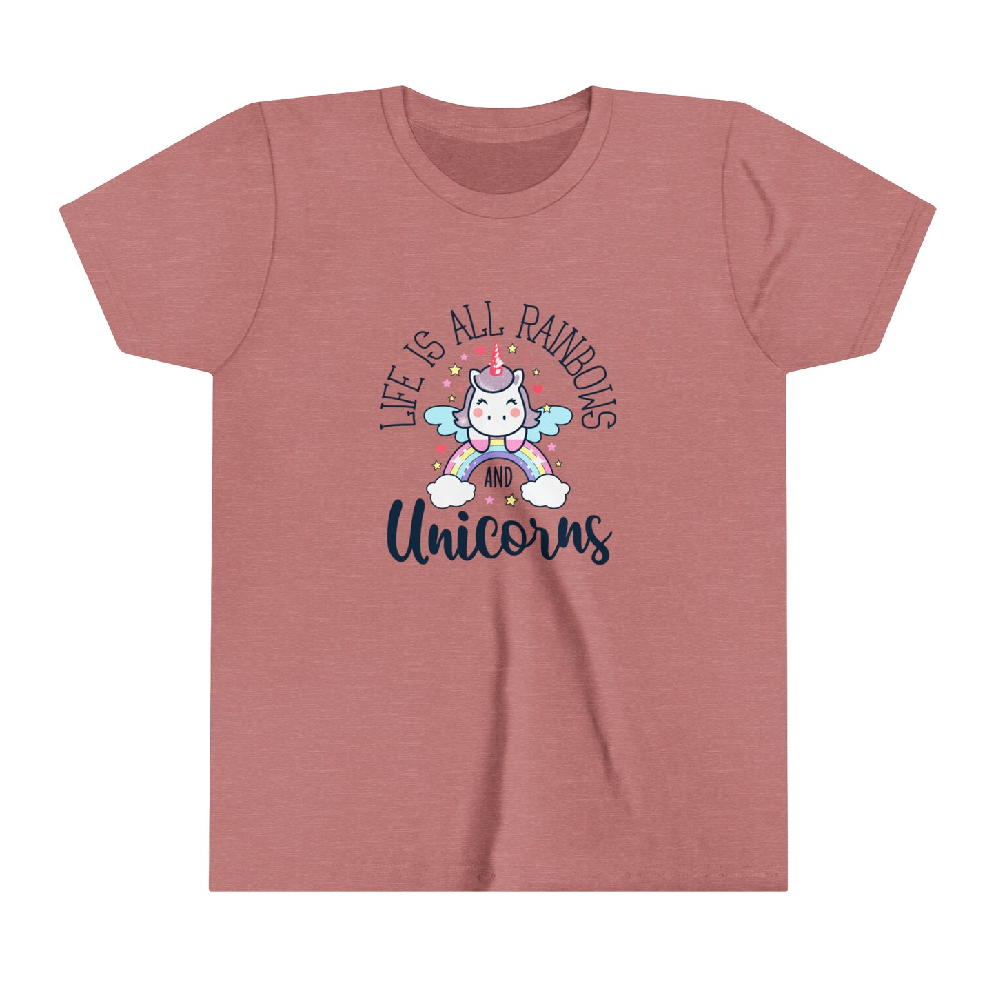 Life Is All Rainbows And Unicorns Youth T-Shirt