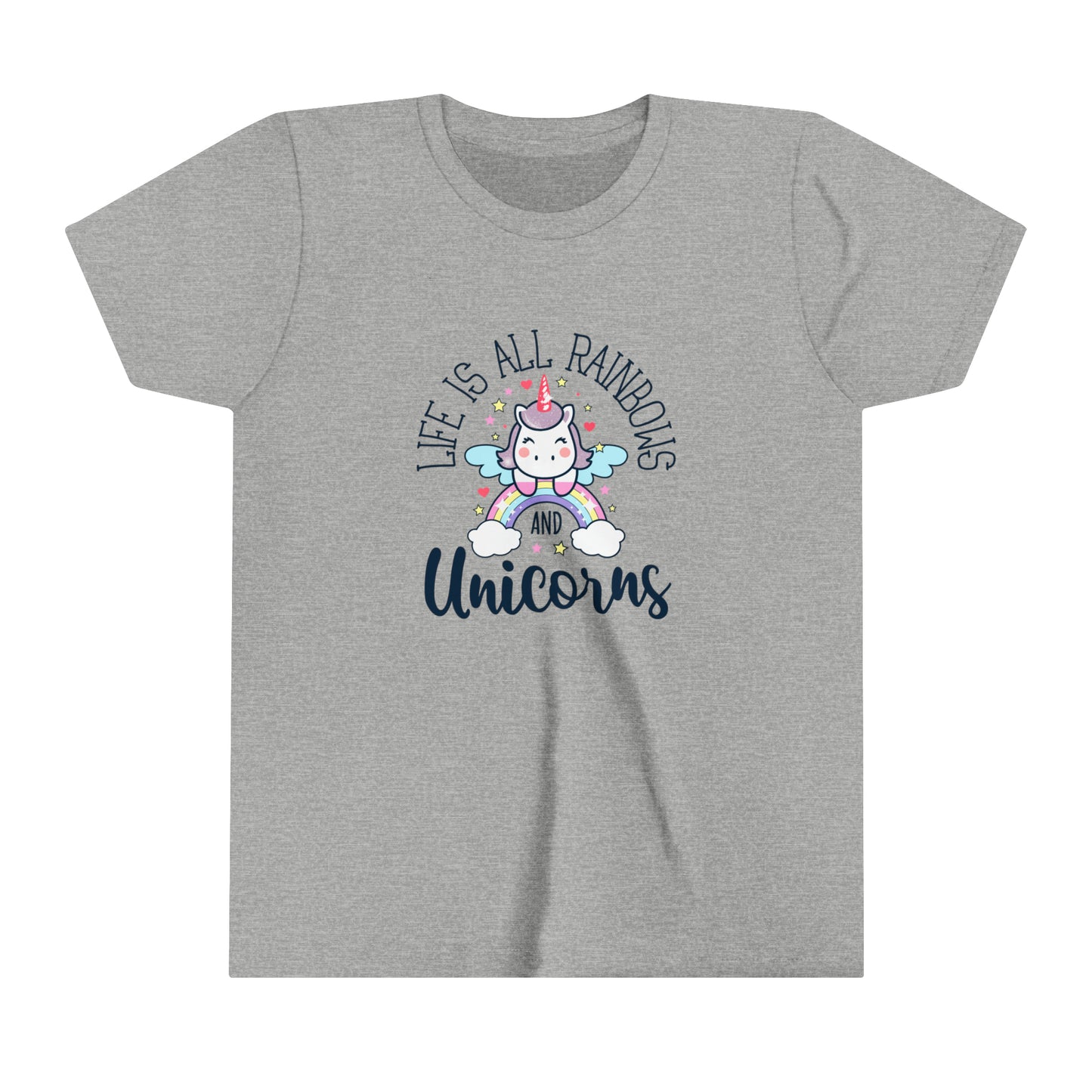 Life Is All Rainbows And Unicorns Youth T-Shirt