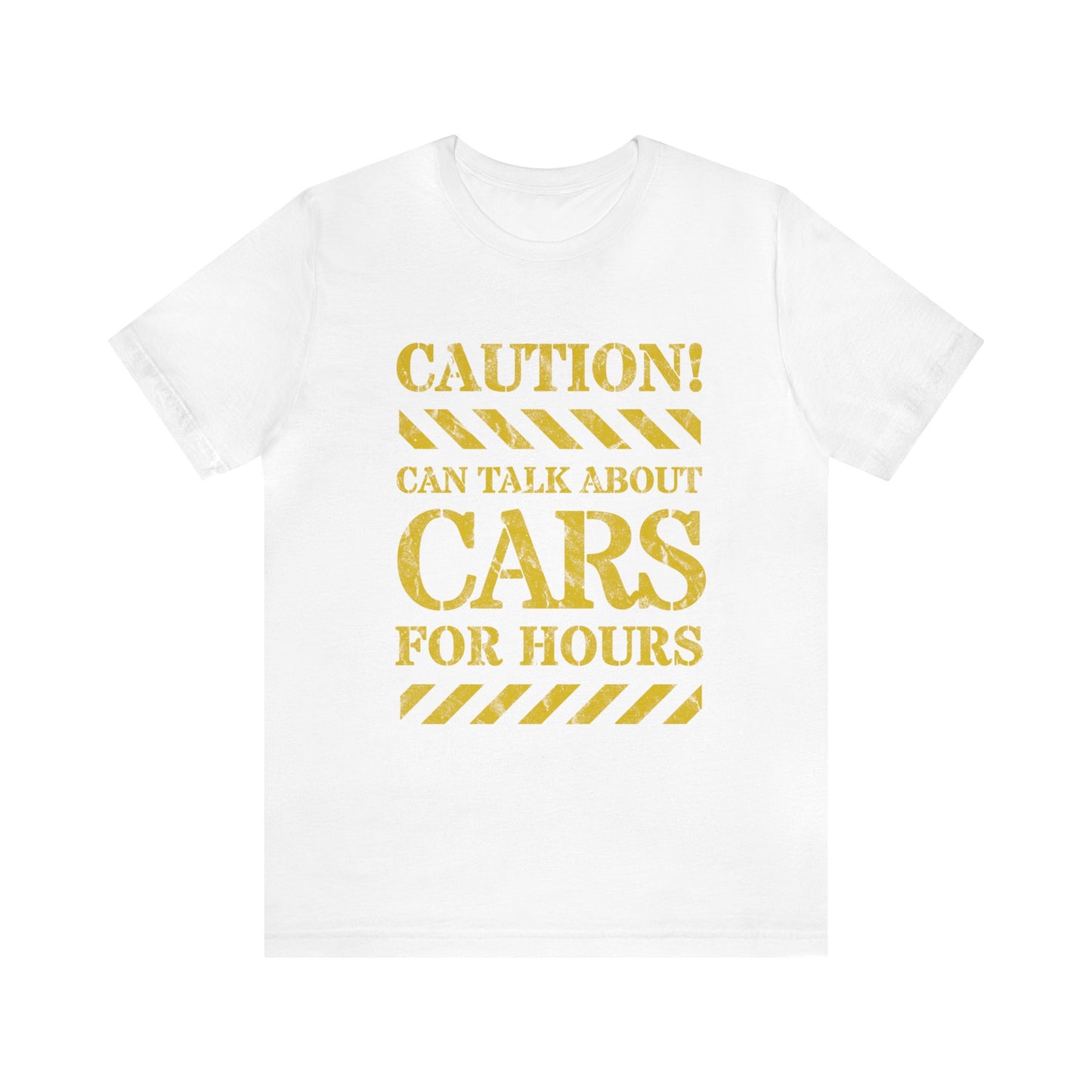 Caution Can Talk About Cars For Hours Adult T-Shirt