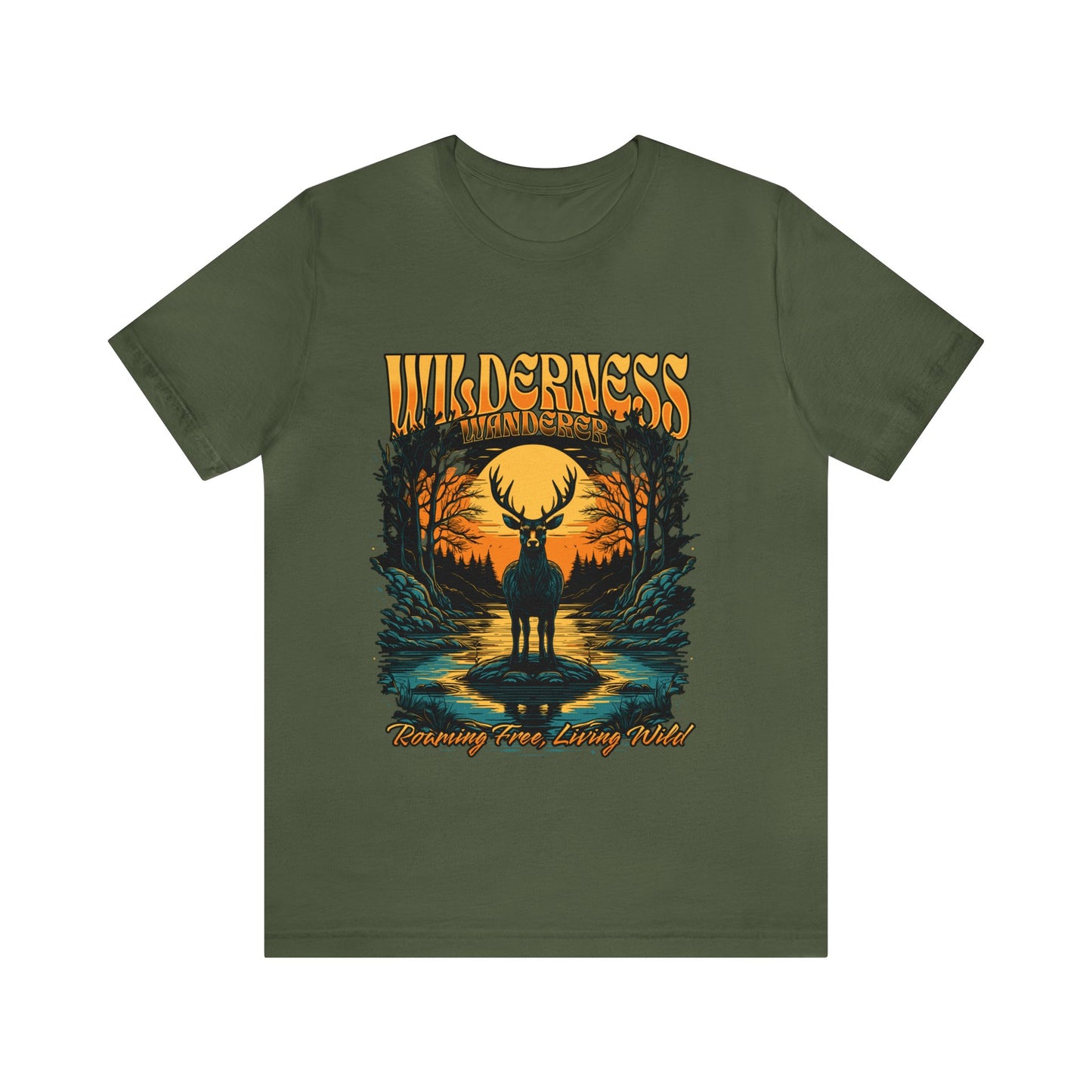 Wilderness Wander Roaming Free, Living Wild Adult T-Shirt