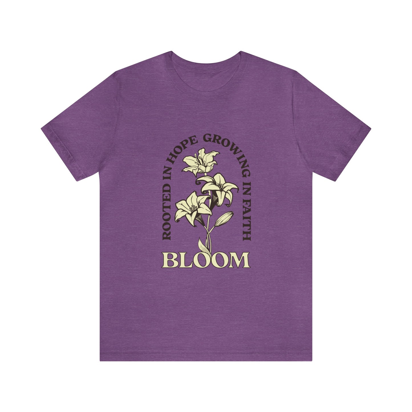 Rooted In Hope Growing In Faith Bloom Adult T-Shirt