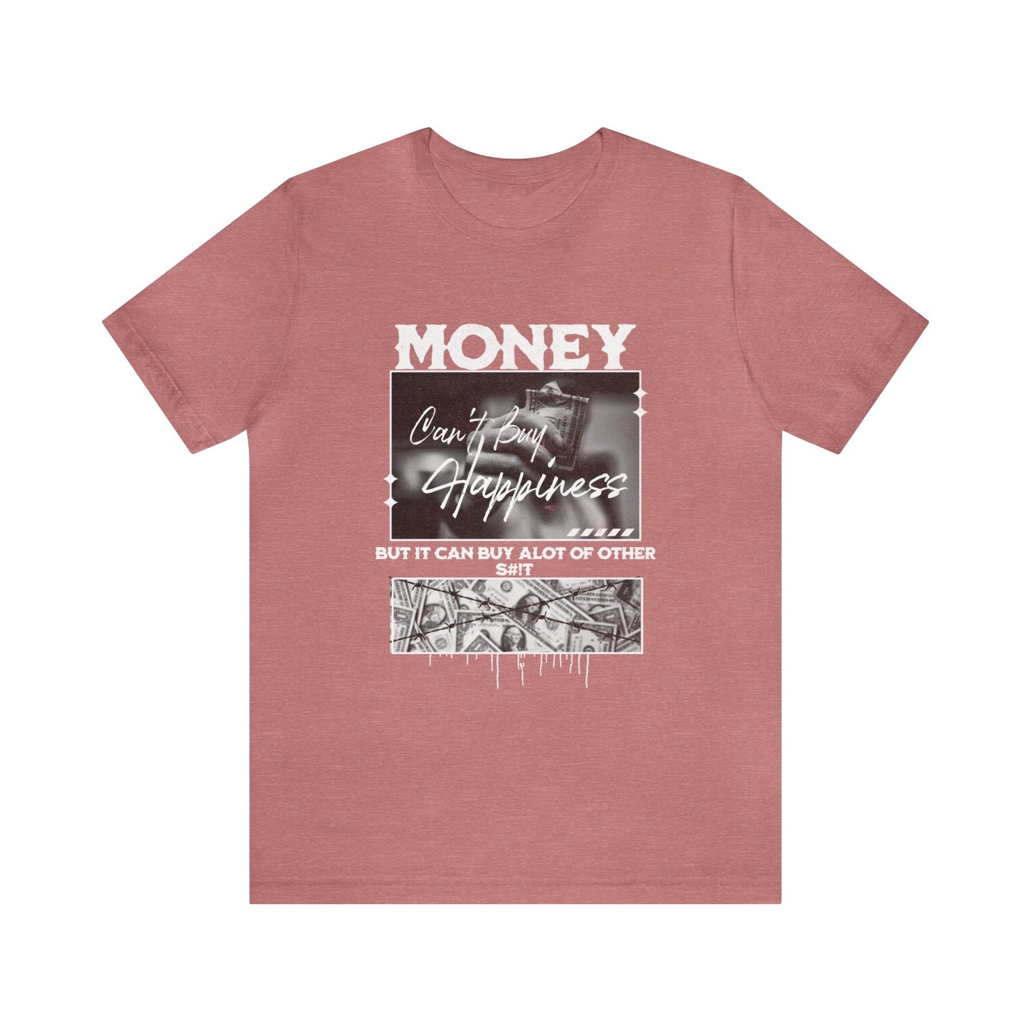 Money Can't Buy Happiness Adult T-Shirt