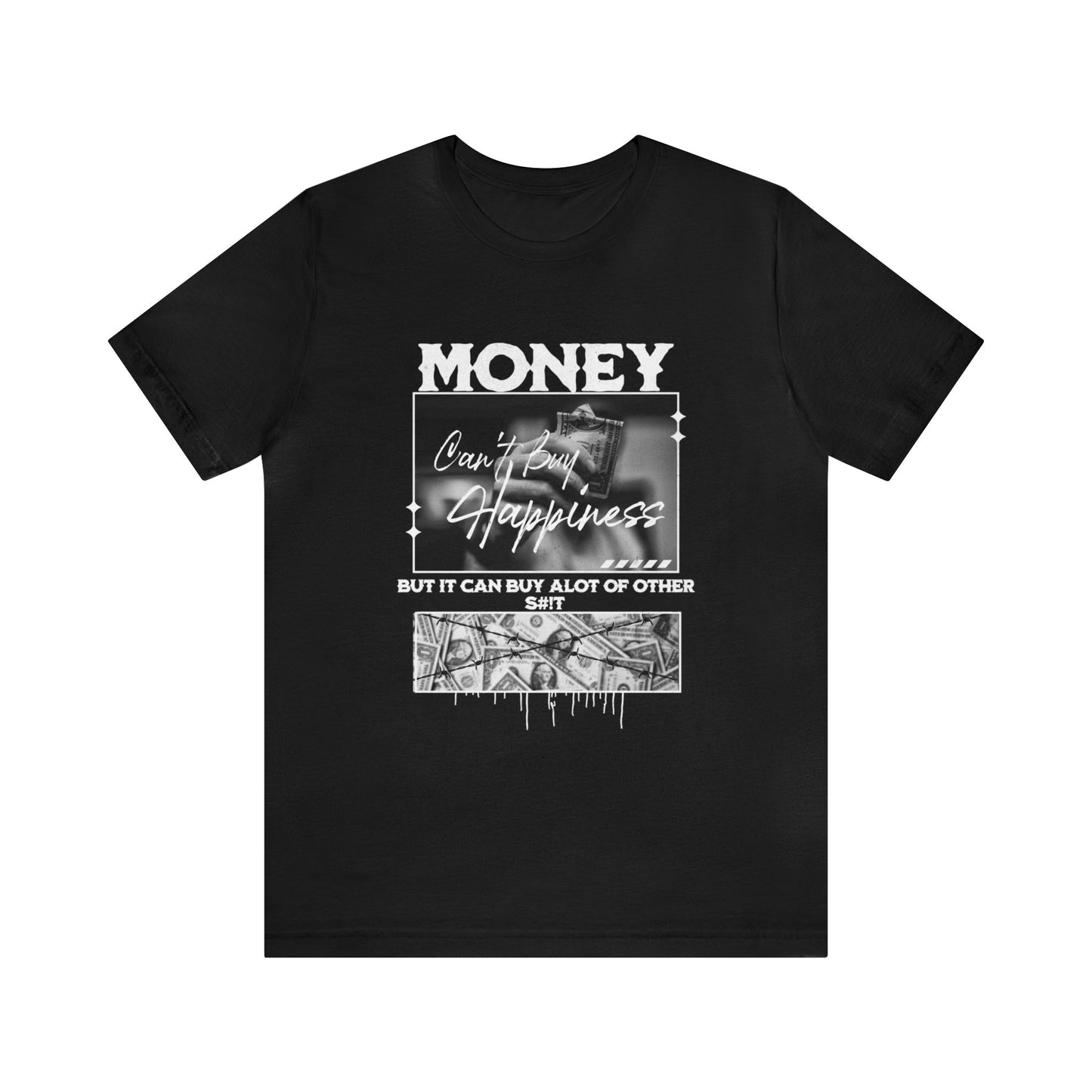 Money Can't Buy Happiness Adult T-Shirt