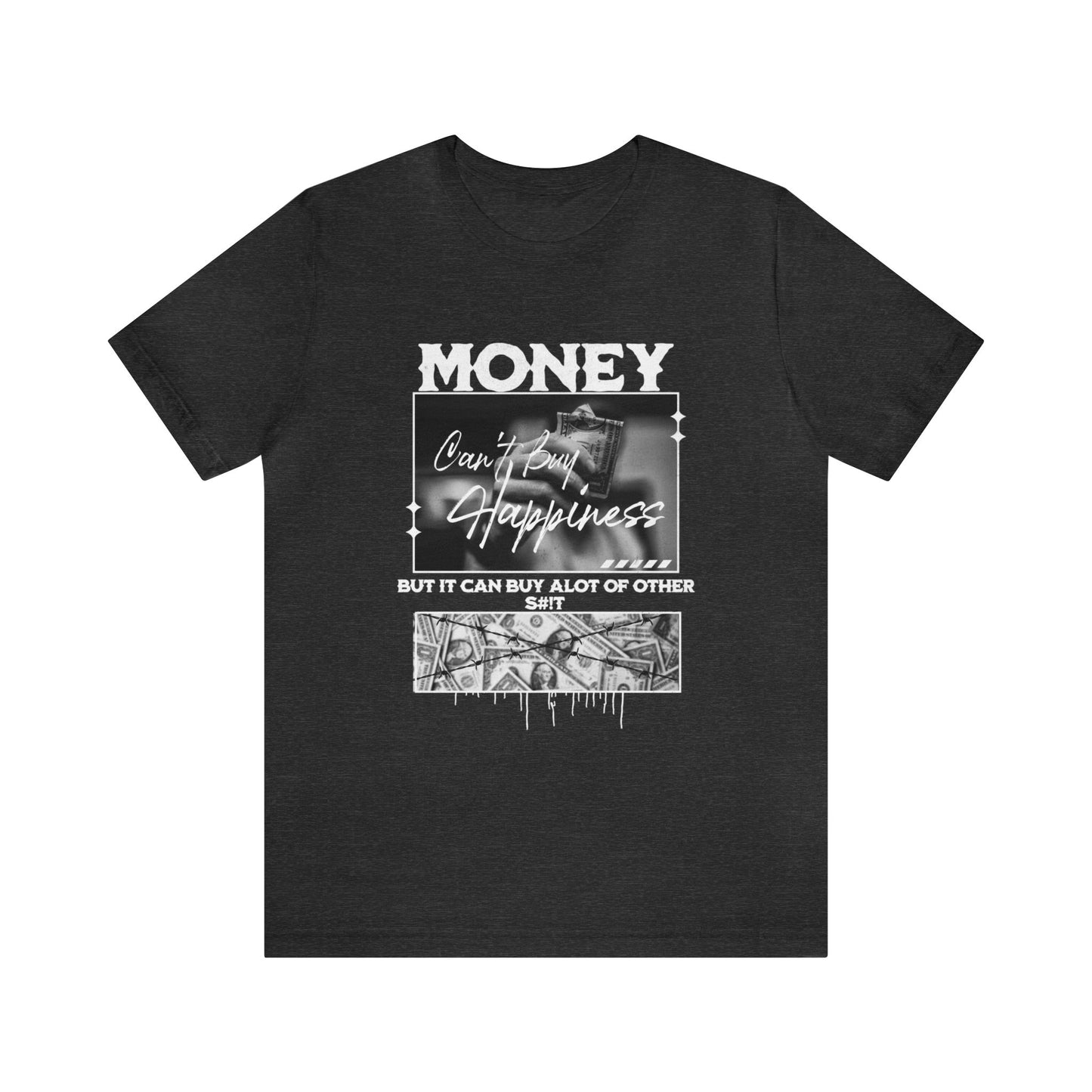 Money Can't Buy Happiness Adult T-Shirt