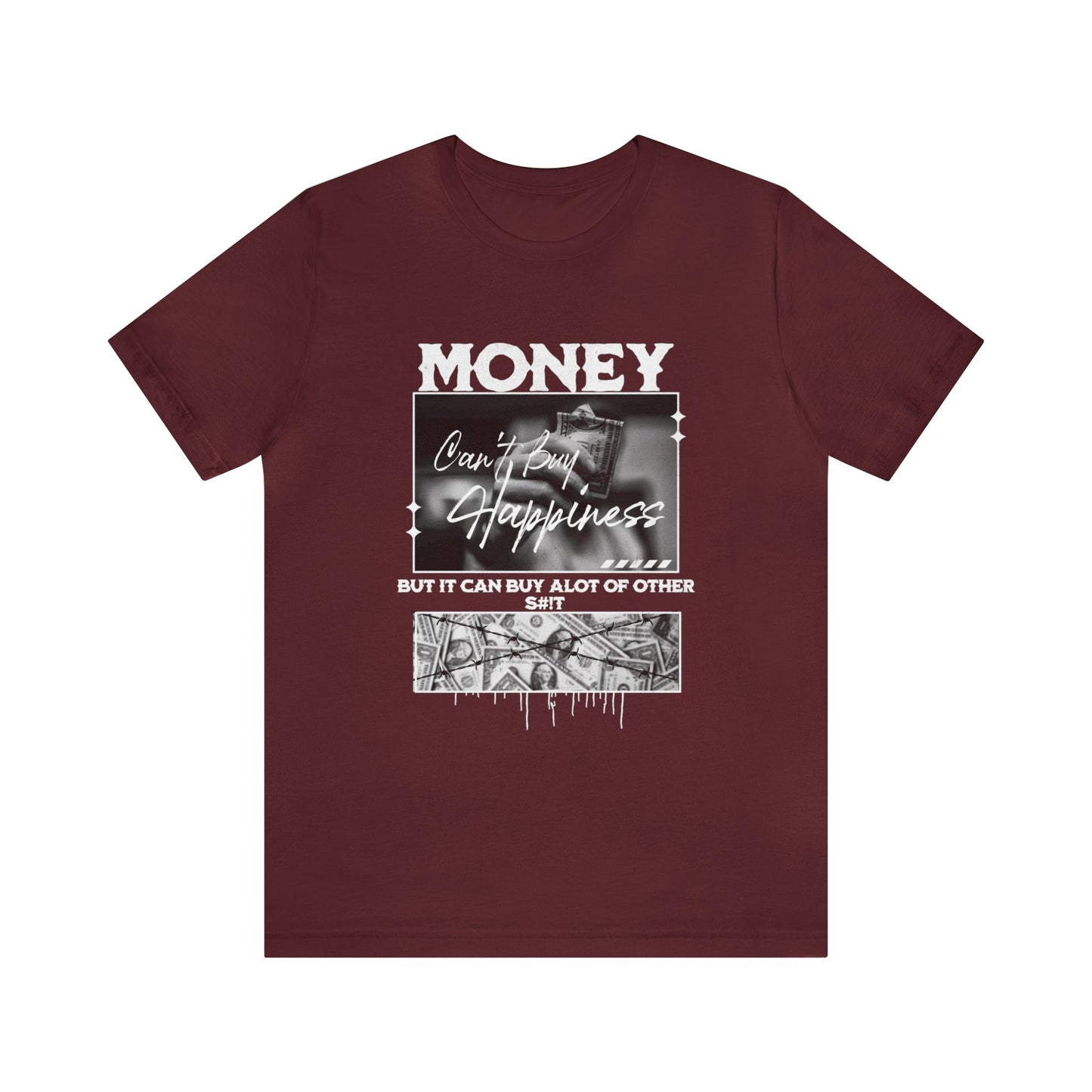 Money Can't Buy Happiness Adult T-Shirt