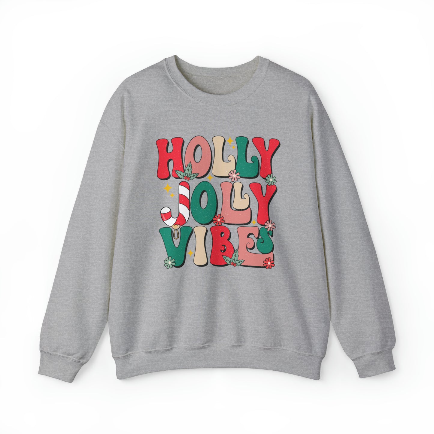 Holly Jolly Vibes Adult Sweatshirt