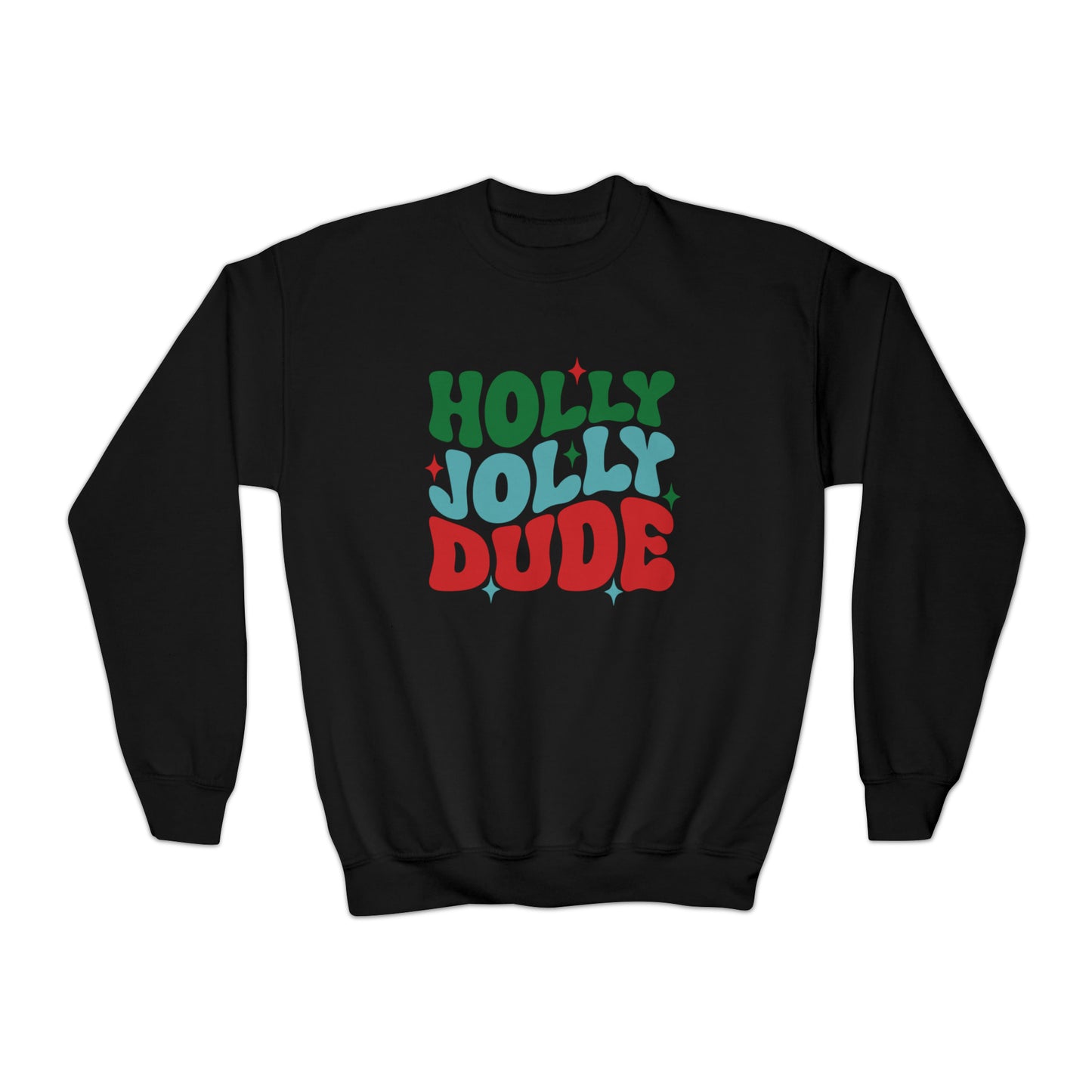 Holly Jolly Dude Youth Sweatshirt