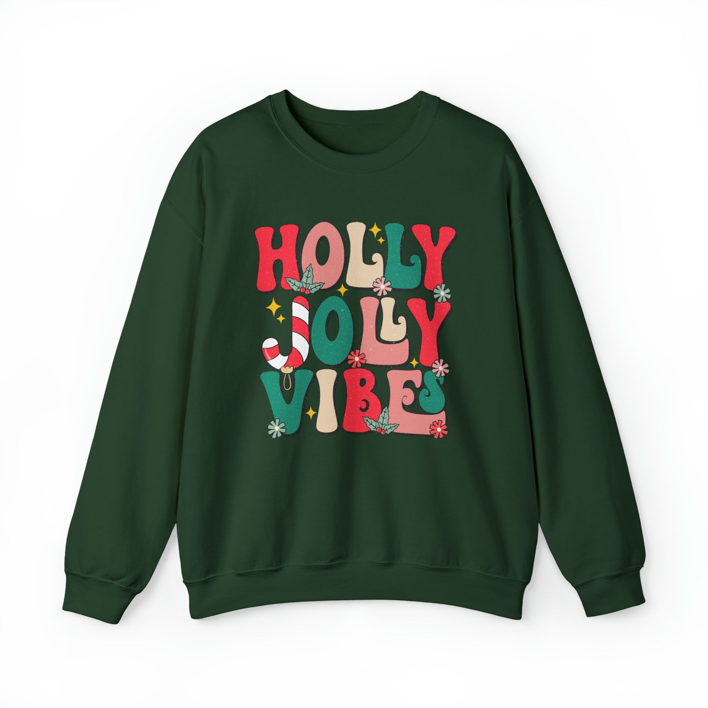 Holly Jolly Vibes Adult Sweatshirt