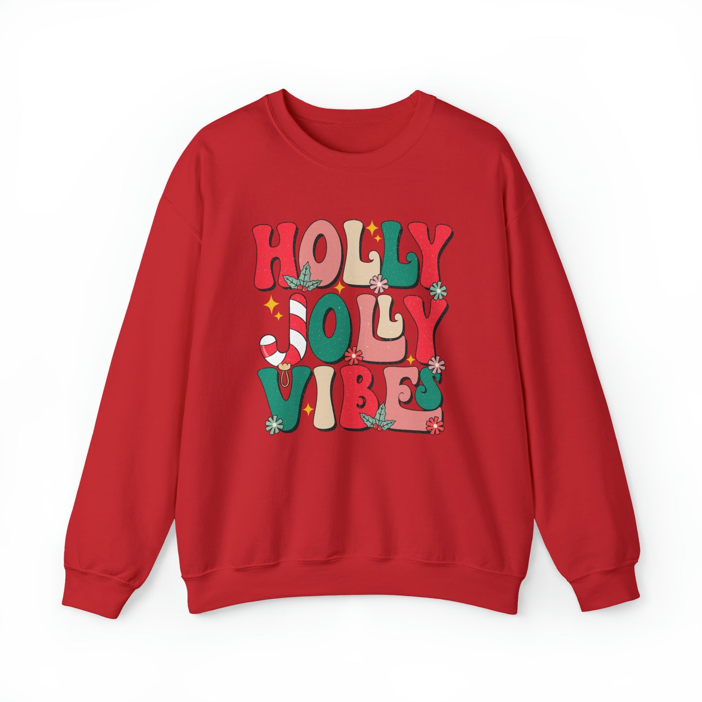 Holly Jolly Vibes Adult Sweatshirt