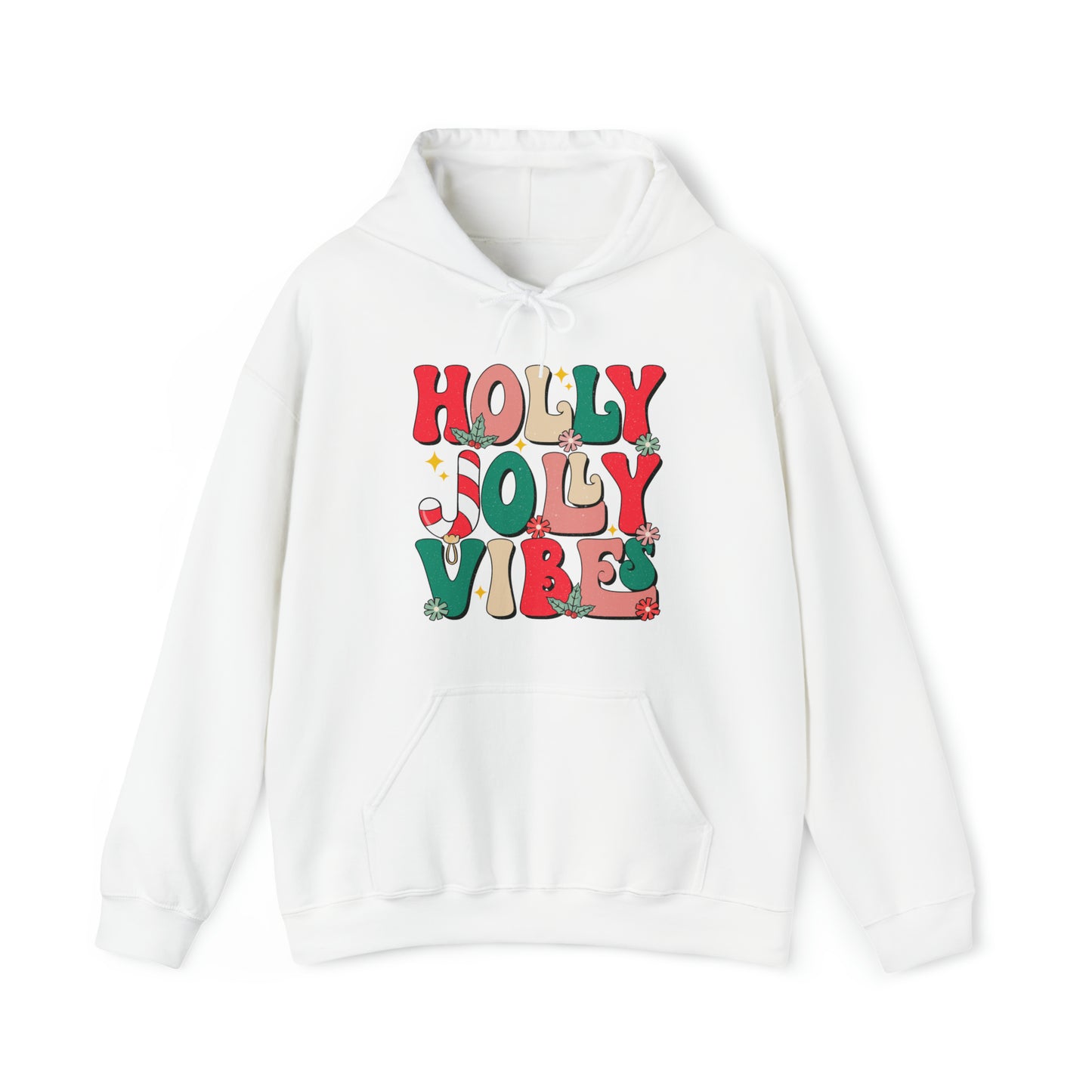 Holly Jolly Vibes Adult Hoodie