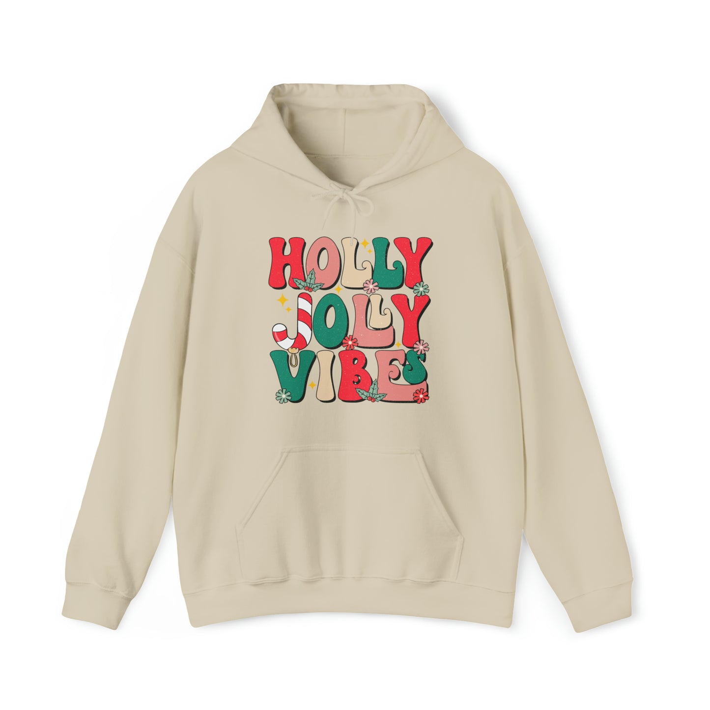 Holly Jolly Vibes Adult Hoodie