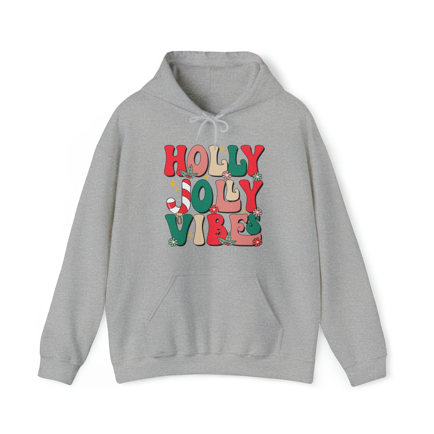 Holly Jolly Vibes Adult Hoodie