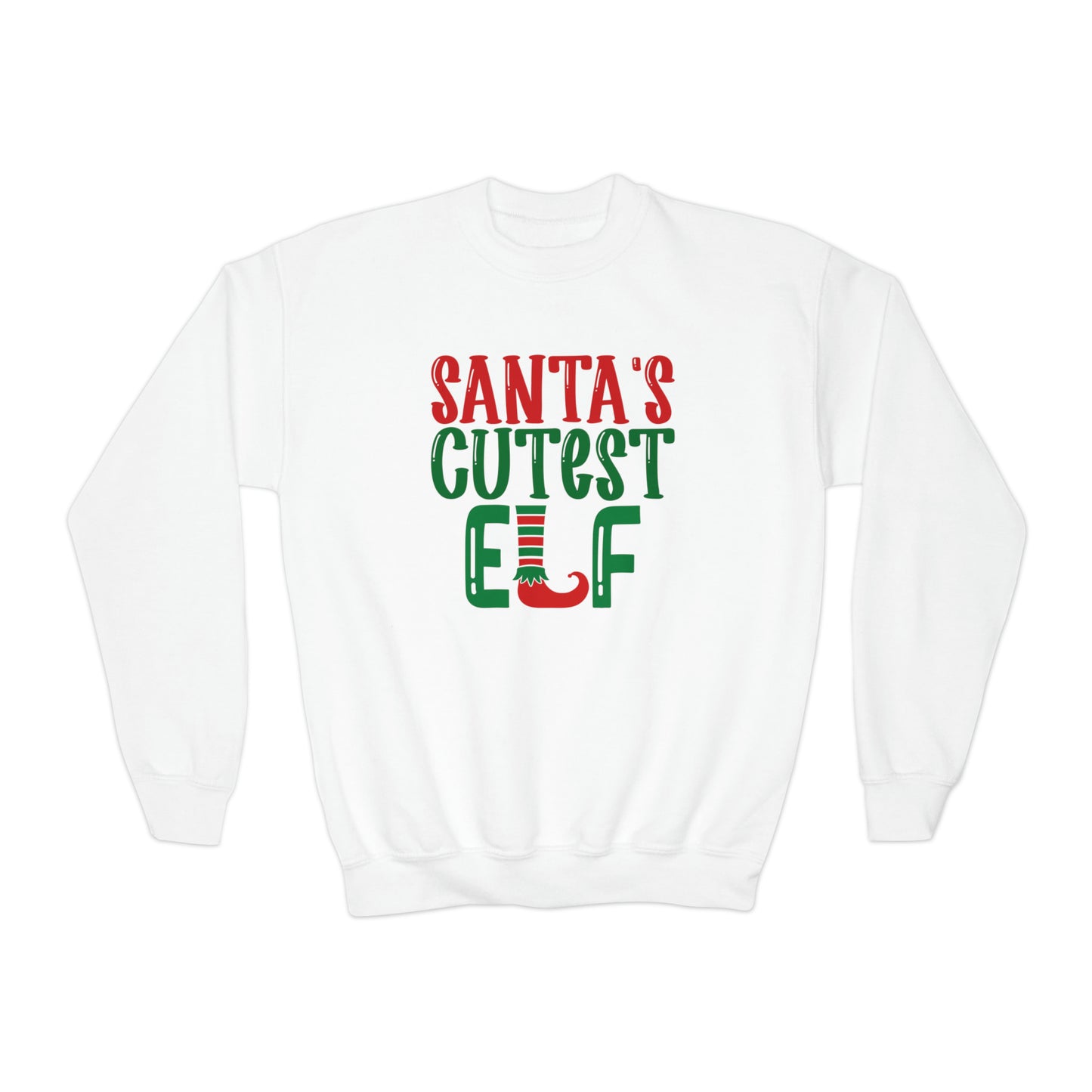 Santa's Cutest Elf Youth Sweatshirt