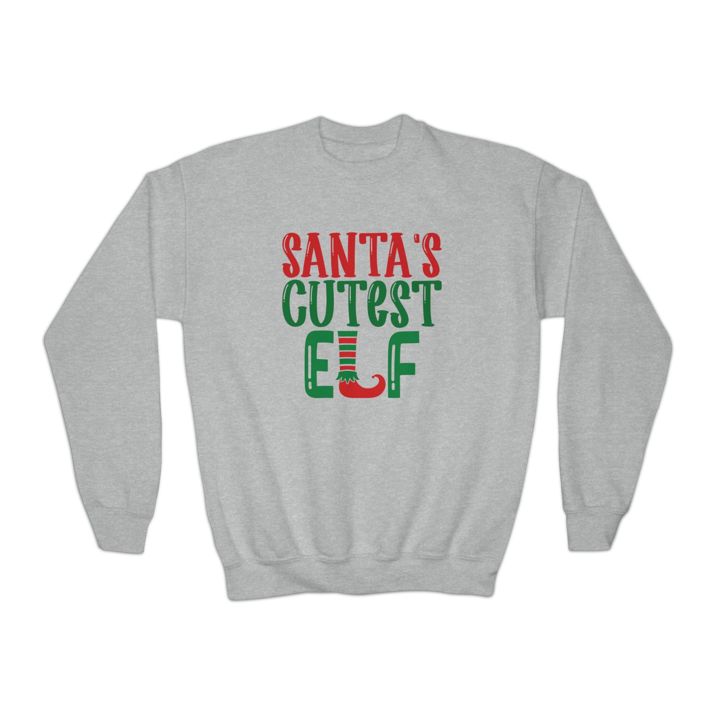 Santa's Cutest Elf Youth Sweatshirt