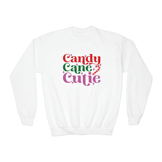 Candy Cane Cutie Youth Sweatshirt