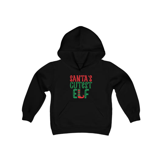 Santa's Cutest Elf Youth Hoodie