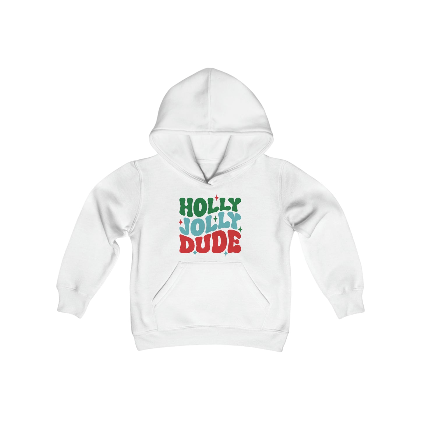 Holly Jolly Dude Youth Hoodie