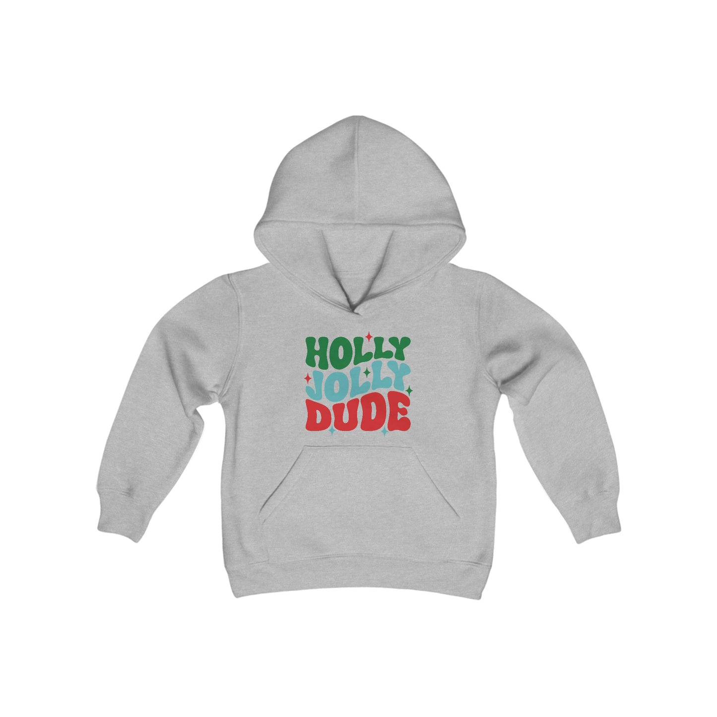 Holly Jolly Dude Youth Hoodie