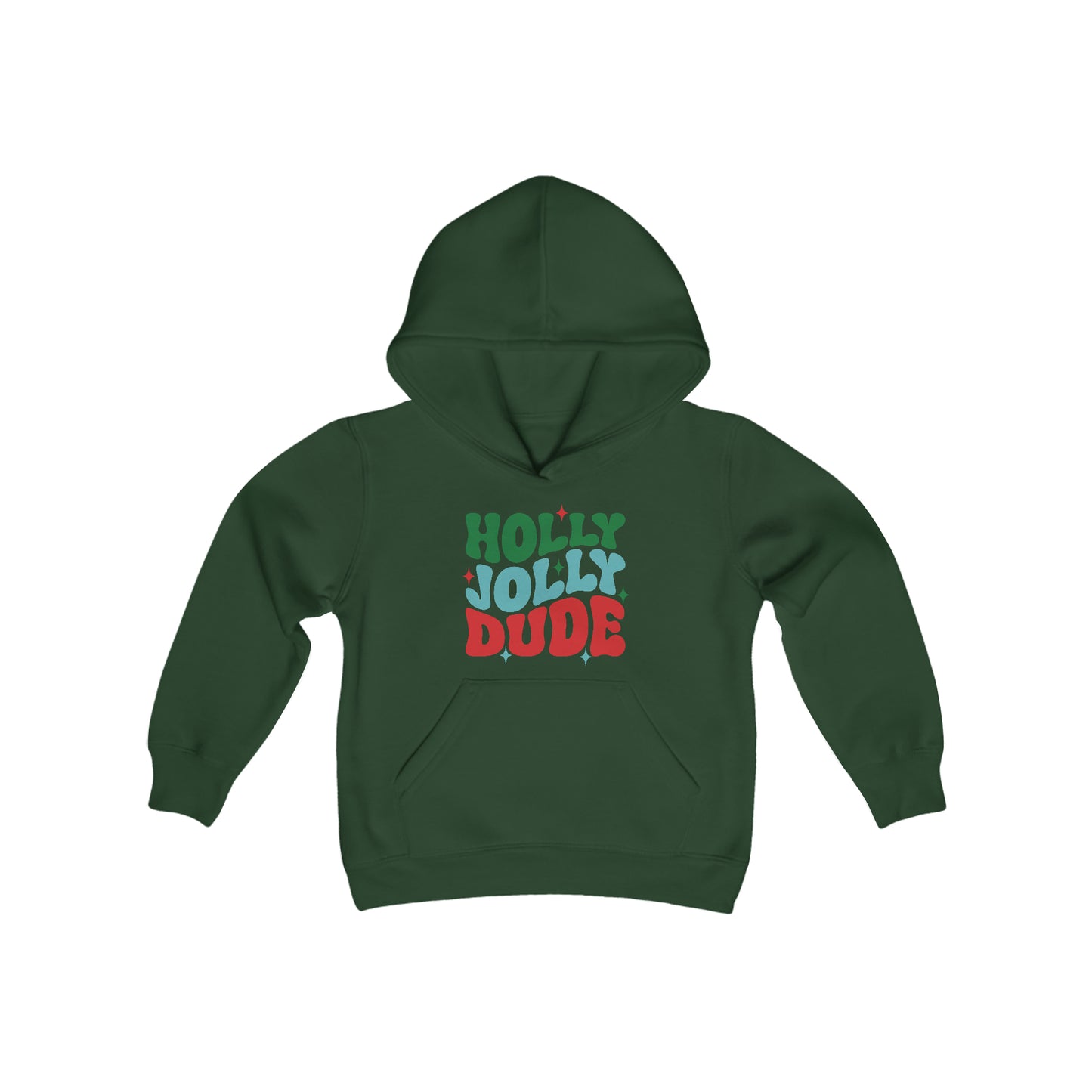 Holly Jolly Dude Youth Hoodie