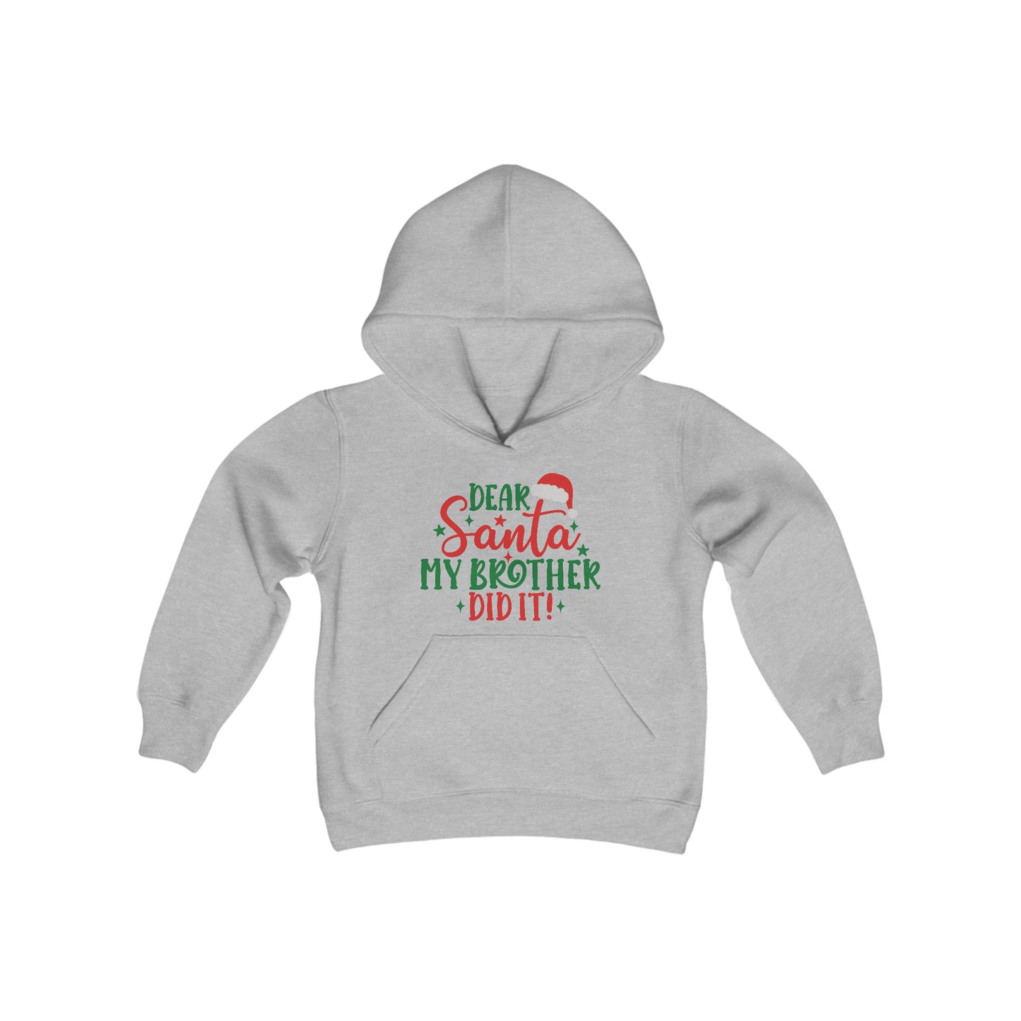 Dear Santa My Brother Did It Youth Hoodie