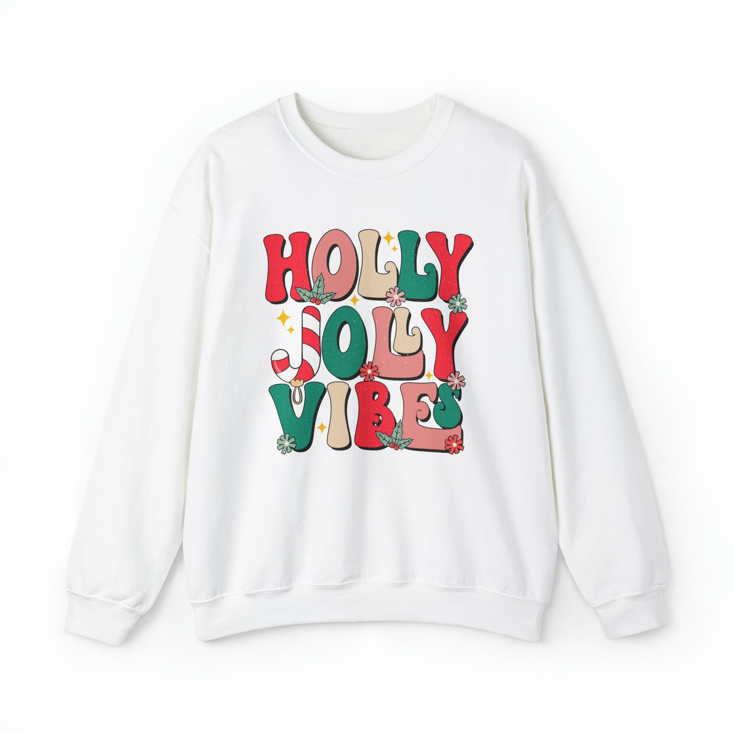 Holly Jolly Vibes Adult Sweatshirt