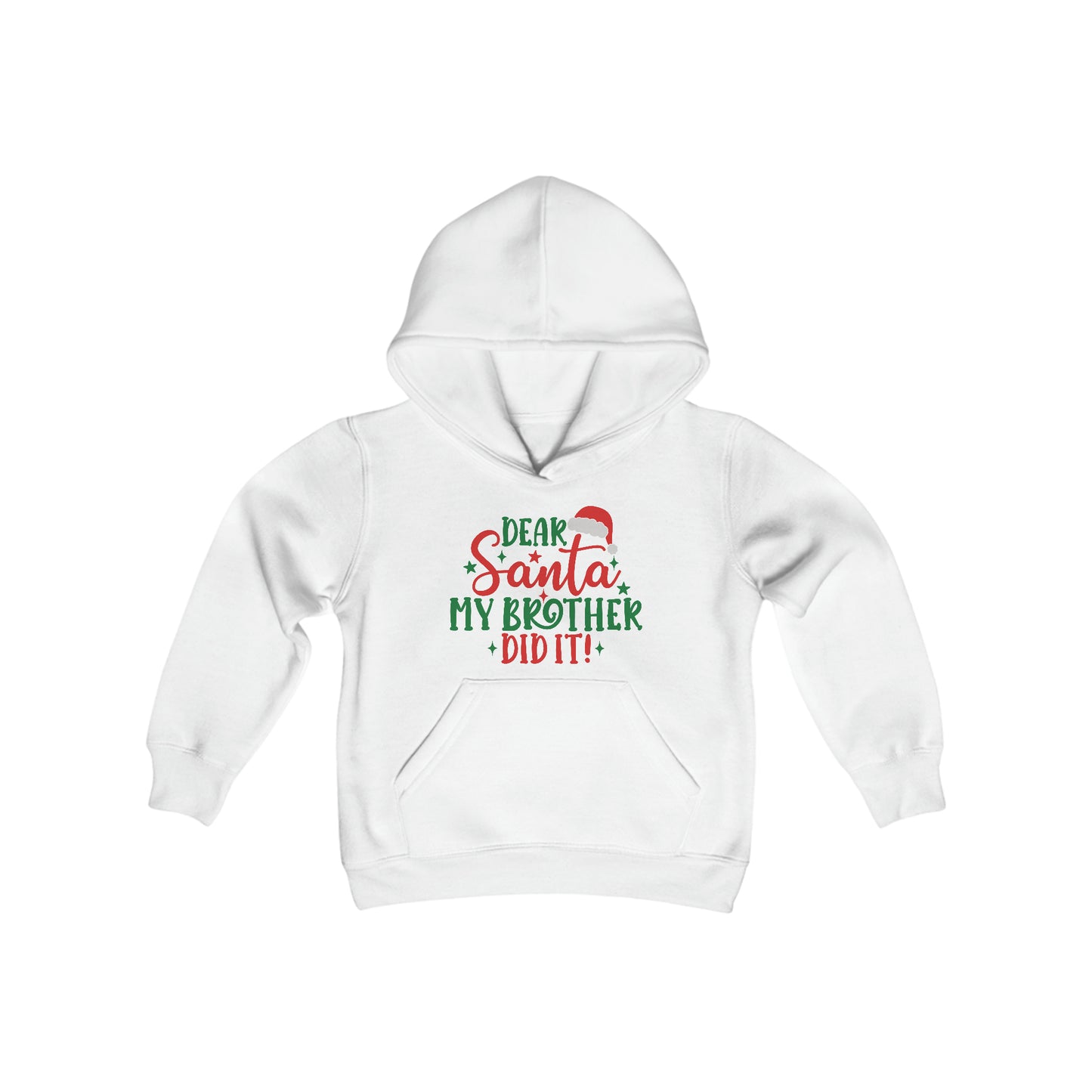 Dear Santa My Brother Did It Youth Hoodie