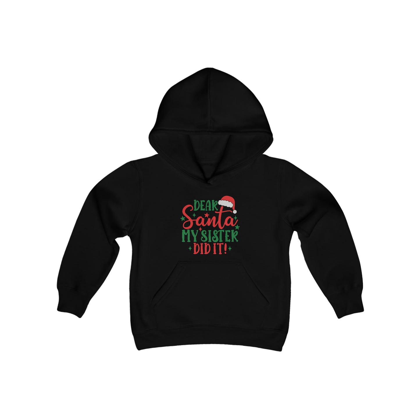 Dear Santa My Sister Did It Youth Hoodie