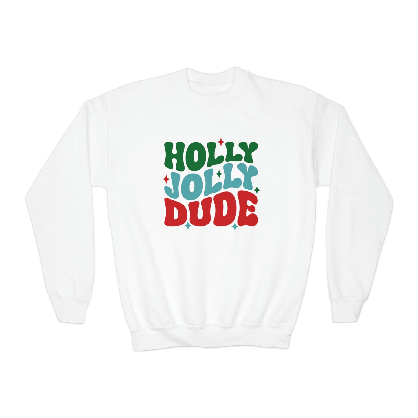 Holly Jolly Dude Youth Sweatshirt