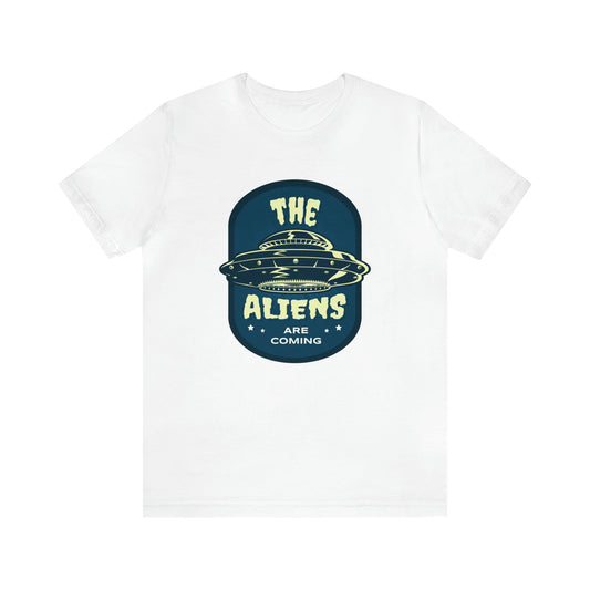 The Aliens Are Coming Adult T-Shirt