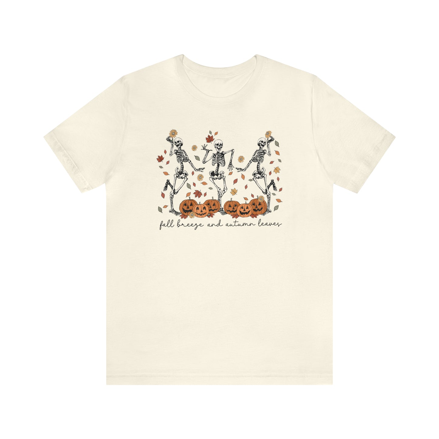 Fall Breeze and Autumn Leaves Adult T-Shirt